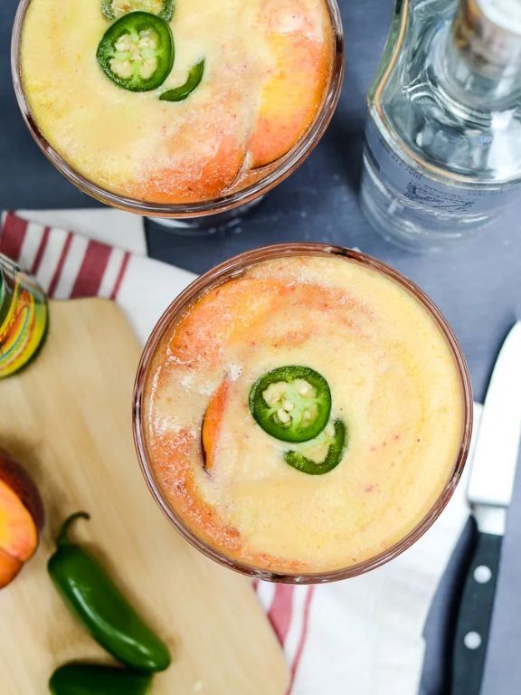 Peach Jalapeño Mezcal Mule