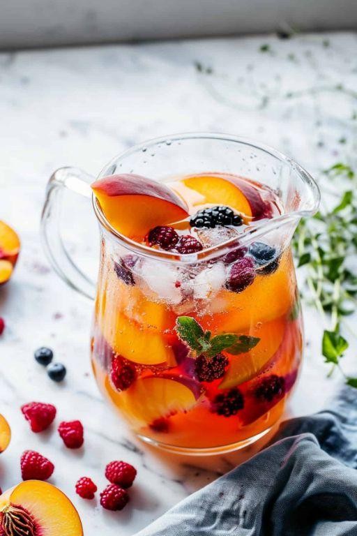 Peach Prosecco Sangria with Citrus
