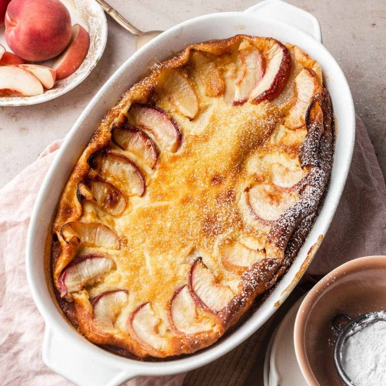Peach and Honey Clafoutis