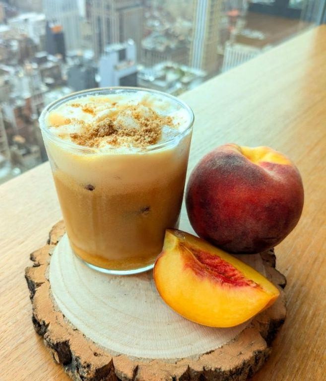 Peach and Honey Iced Coffee