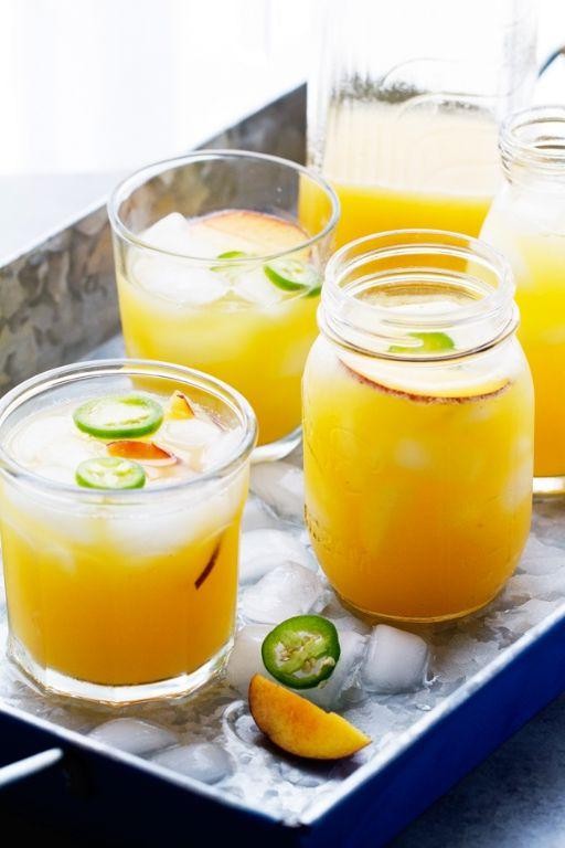 Peach and Lime Agua Fresca