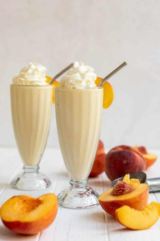 Peach and Vanilla Milkshake