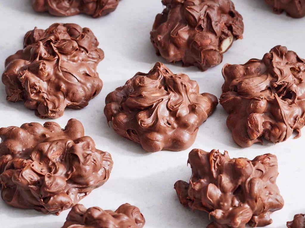 Peanut Brittle Chocolate Clusters