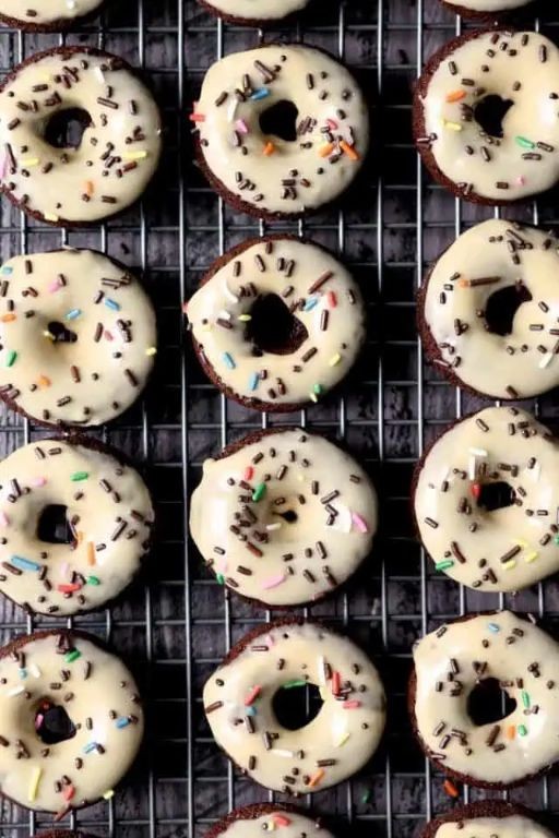 Peanut Butter Chocolate Mini Donuts