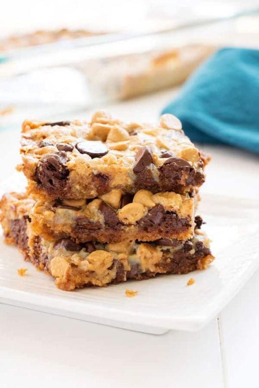 Peanut Butter Swirl Magic Bars