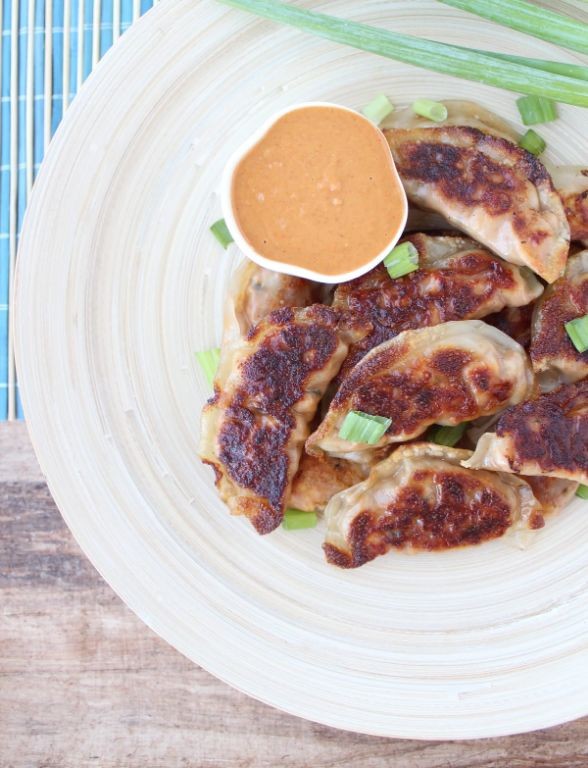 Peanut Butter and Chicken Potstickers