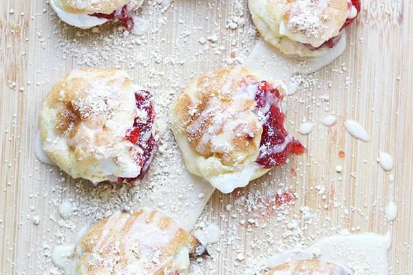 Peanut Butter and Jelly Profiteroles
