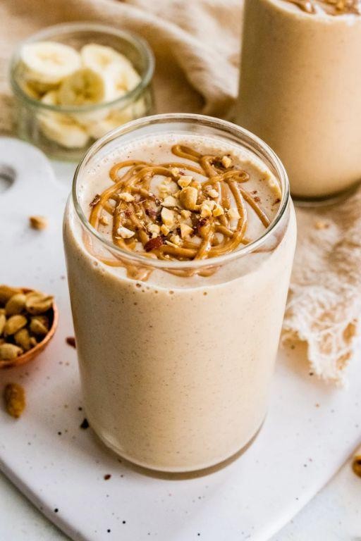 Peanut Butter and Protein Shake Smoothie