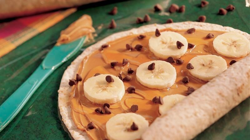 Peanut butter and banana wrap