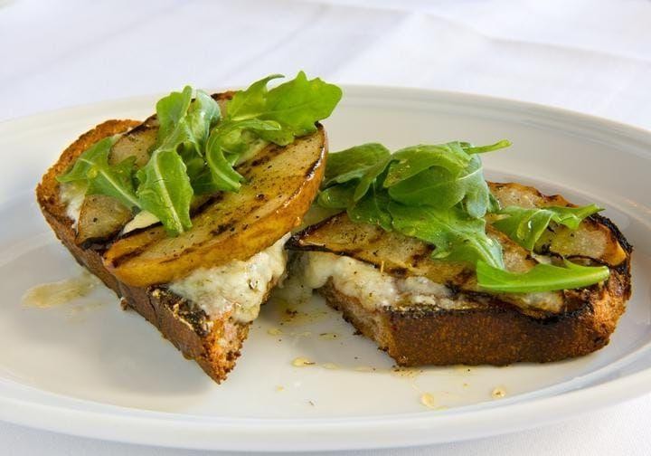 Pear and Walnut Bruschetta