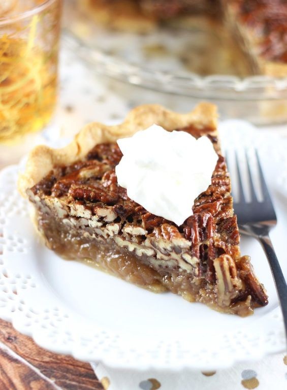 Pecan Pie with Bourbon Whipped Cream
