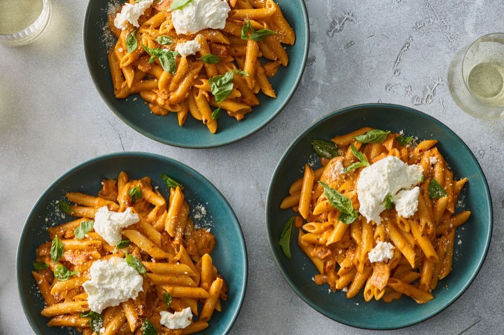 Penne alla Vodka with Creamy Ricotta and Lemon Zest