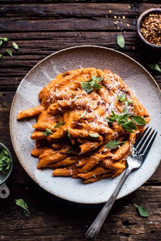 Penne alla Vodka with Sun-Dried Tomatoes and Olives