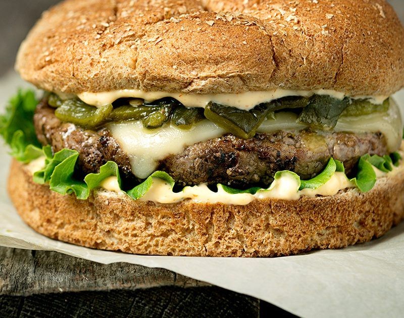 Pepper Jack and Poblano Smash Burger