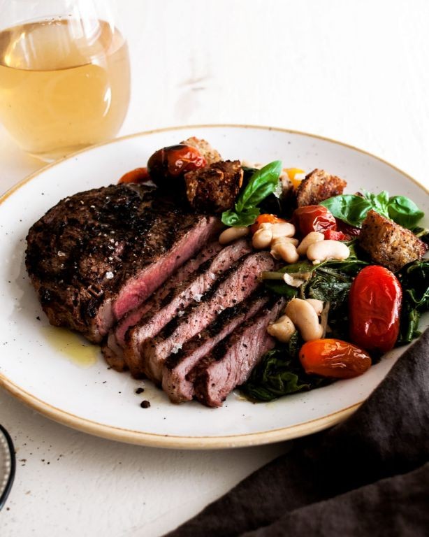 Peppercorn Crusted Ribeye Steak