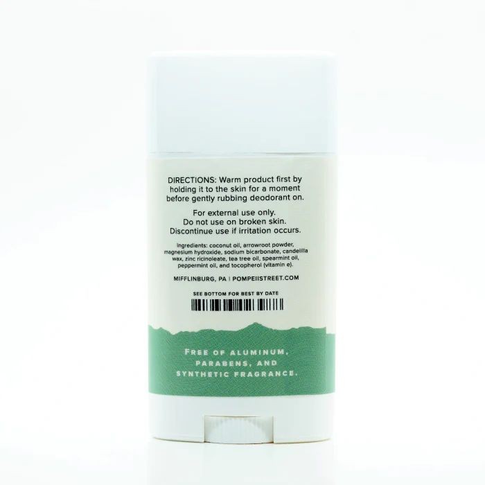 Peppermint and Coconut Oil Deodorant