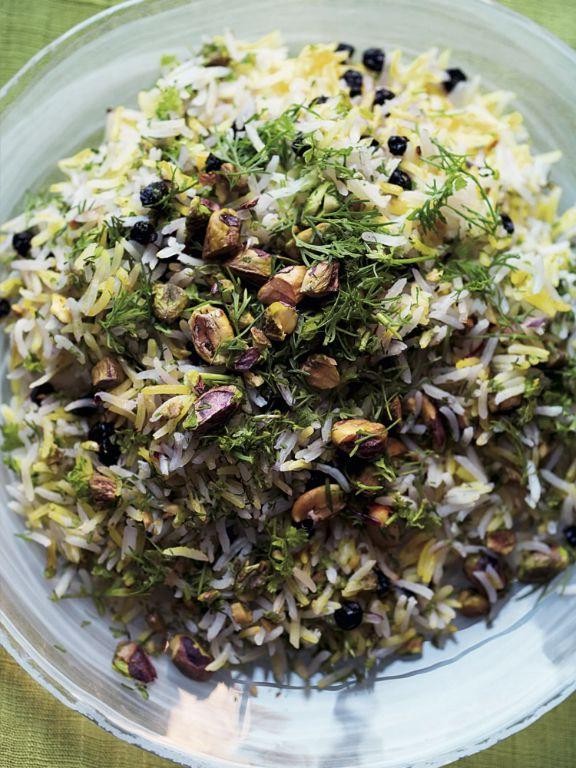 Persian Love Rice with Barberries and Pistachios
