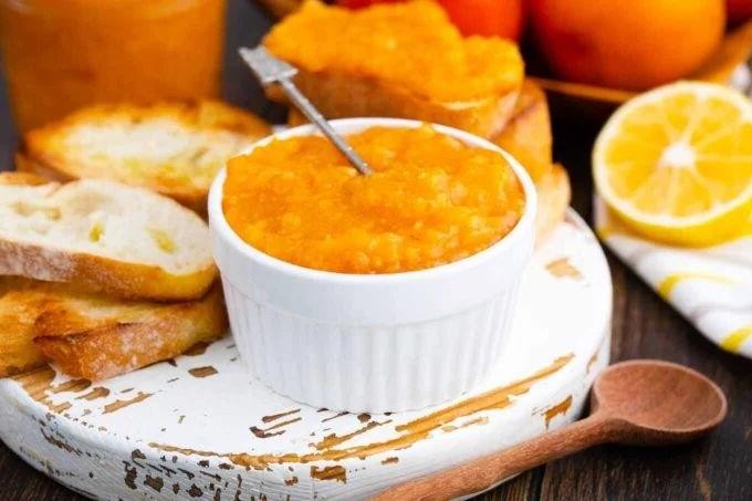 Persimmon Jam with Lime and Mint