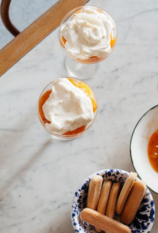 Persimmon Tiramisu with Mascarpone Cream