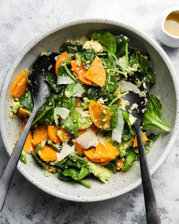 Persimmon and Avocado Salad with Citrus Vinaigrette