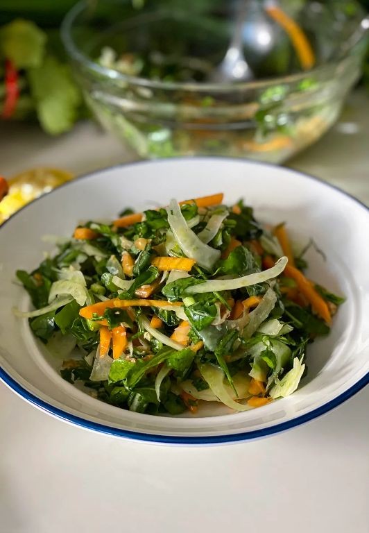 Persimmon and Fennel Salad with Lemon Dressing