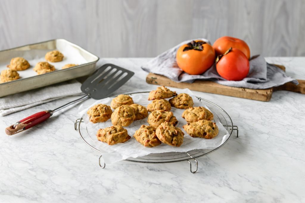 Persimmon and Ginger Cookies