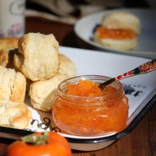 Persimmon and Peach Jam