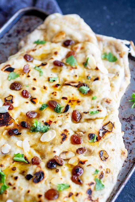 Peshawari Naan with Nuts and Raisins