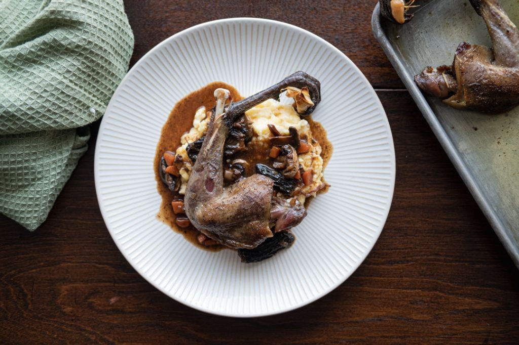 Pheasant Confit with Crispy Skin