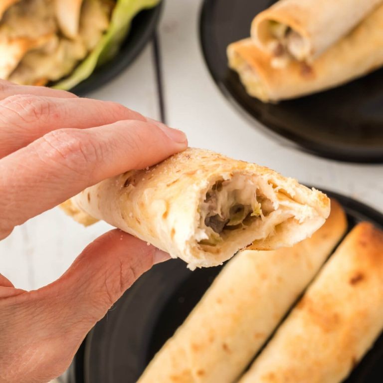 Philly Cheesesteak Flautas with Provolone