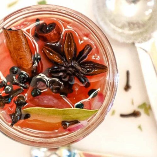 Pickled Onions with Star Anise and Cinnamon