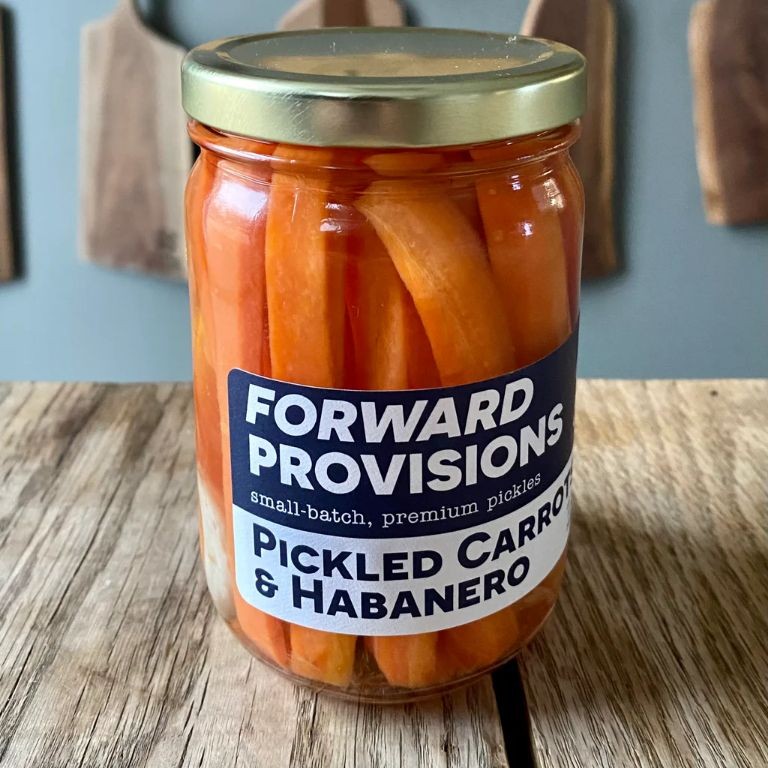 Pickled habanero carrots