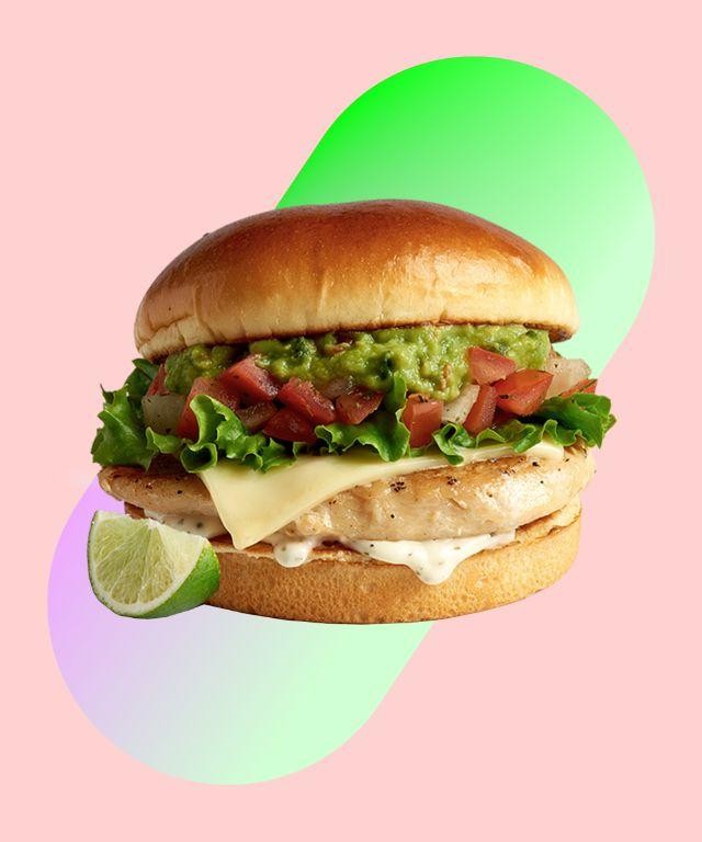 Pico de Gallo Rotisserie Chicken Sandwich with Guacamole