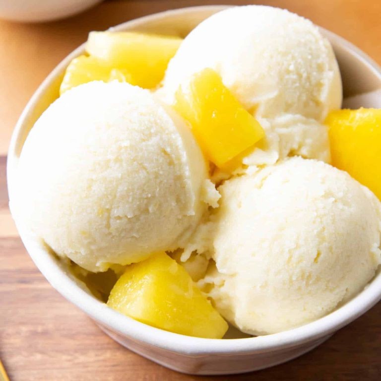 Pineapple Coconut Sorbet