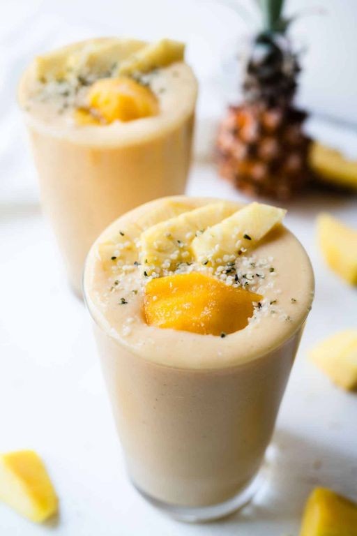 Pineapple Mango Pea Protein Smoothie