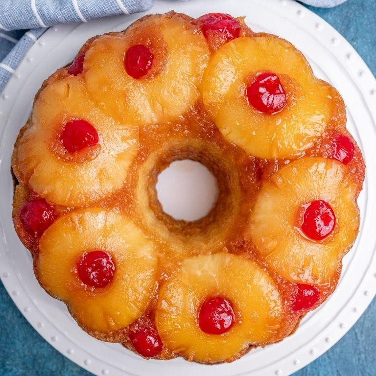 Pineapple Upside Down Bundt Cake