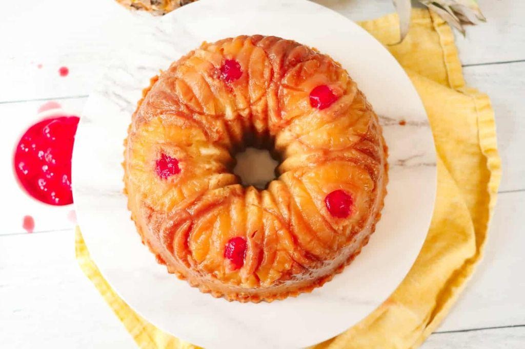 Pineapple Upside Down Pound Cake