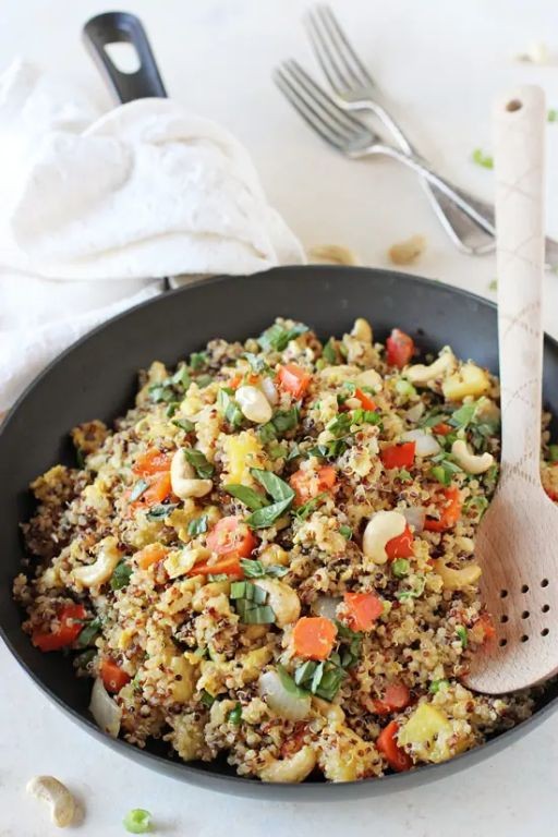 Pineapple and Cashew Quinoa Pilaf