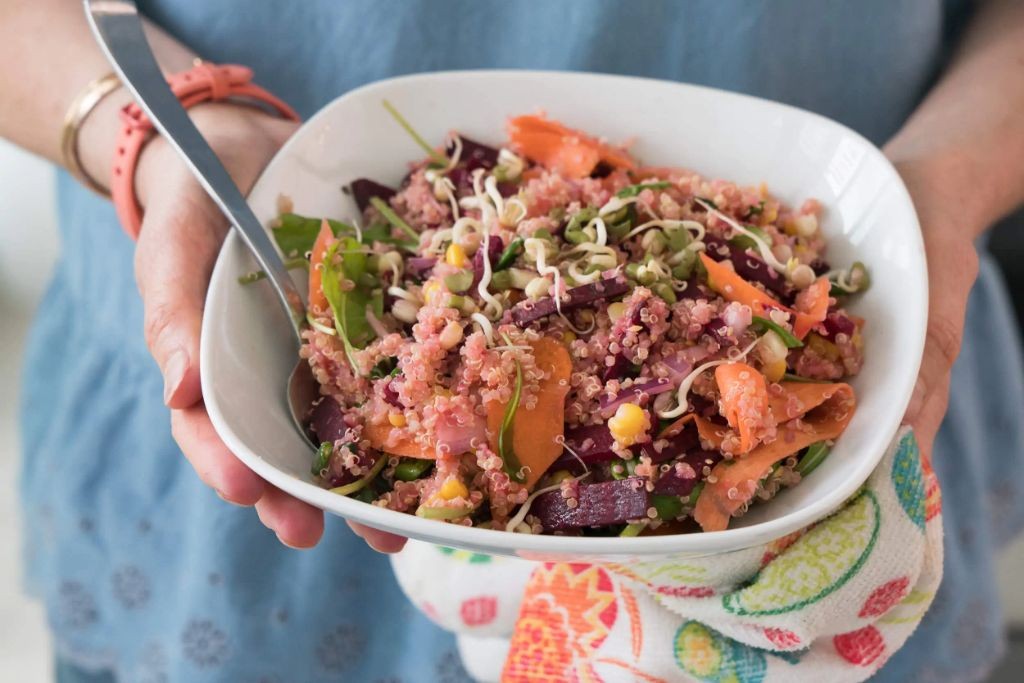 Pink Bean and Quinoa Salad