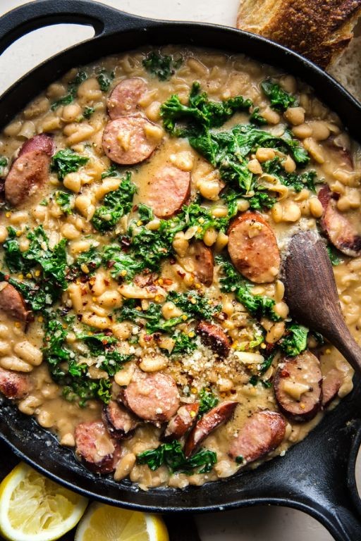 Pink Bean and Sausage Skillet