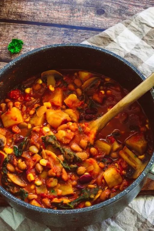 Pink Bean and Sweet Potato Stew