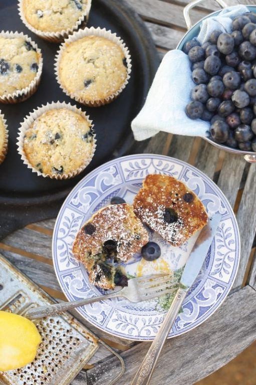 Pit Boss Griddle Blueberry Muffins