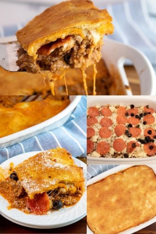 Pizza Crescent Roll Casserole