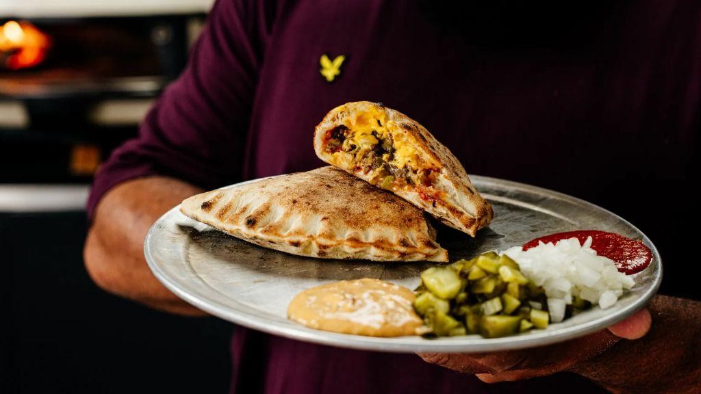 Pizza-Inspired Chopped Cheese Calzone