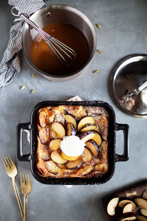 Plum and Cardamom Clafoutis