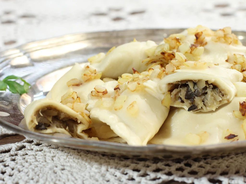 Polish Sauerkraut and Mushroom Pierogi
