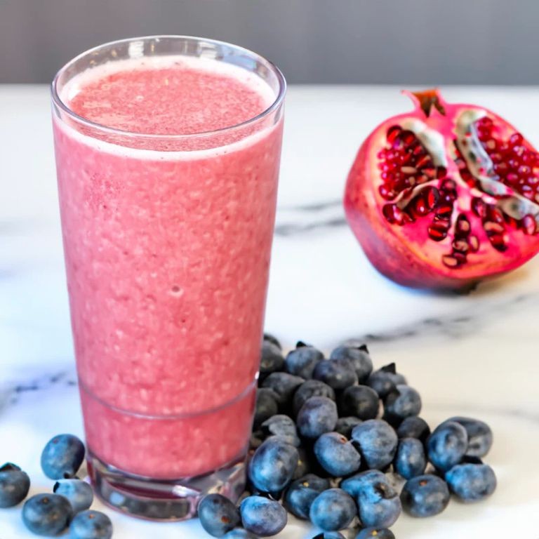 Pomegranate Blueberry Frozen Smoothie