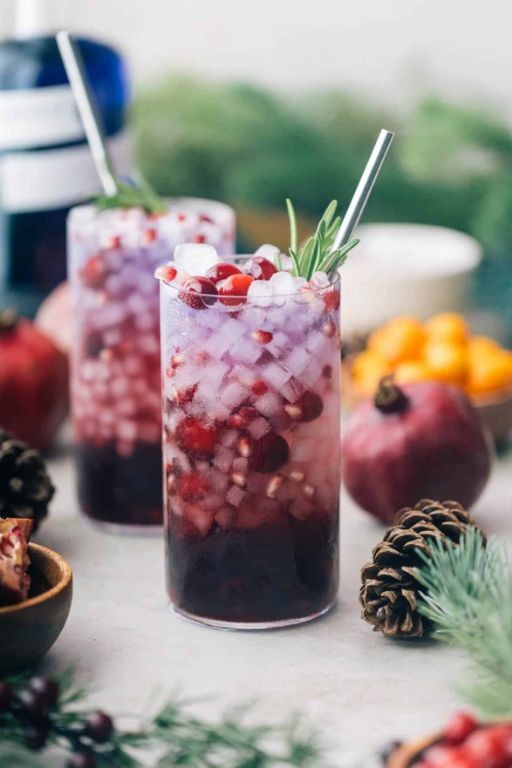Pomegranate Empress Gin Sparkler