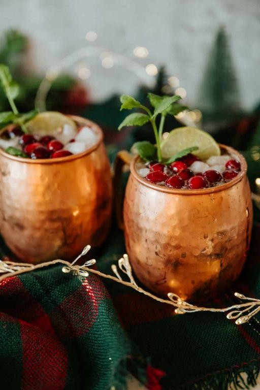 Pomegranate Mexican Mule with Tajín Seasoning