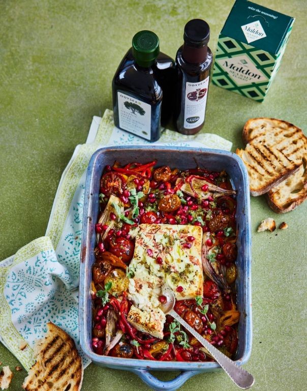 Pomegranate Molasses and Feta Pasta